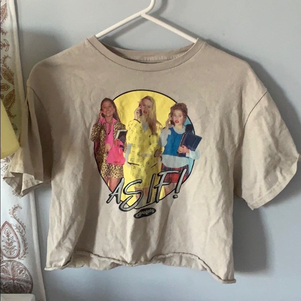 clueless cropped tee